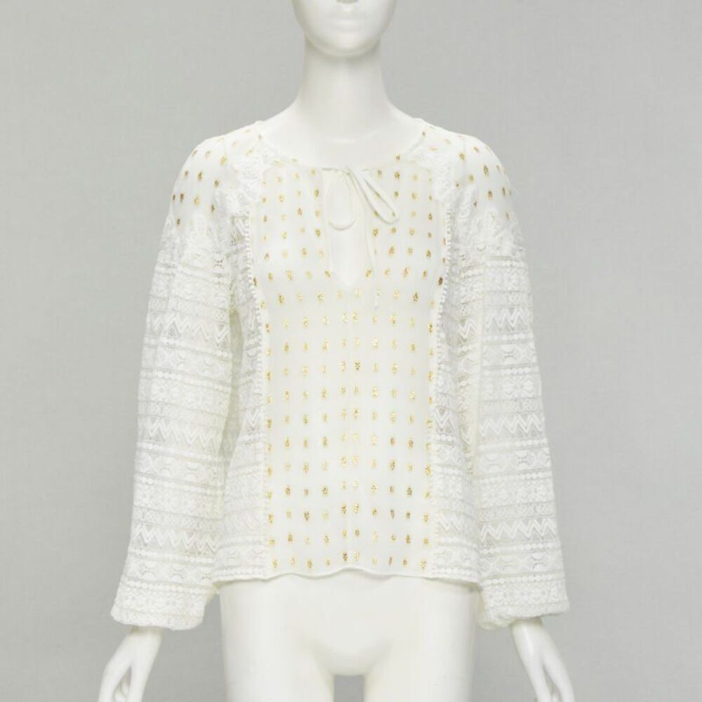 Temperley London Lace Bohemian Top